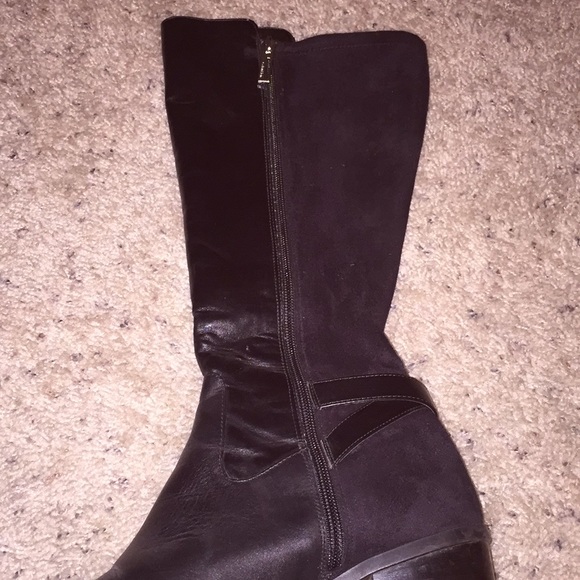 Calvin Klein leather and suede zip boots - Picture 4 of 7